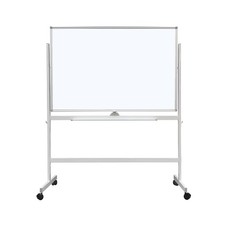 Large Rolling Whiteboard on Wheels, 48" x 32" Double-Sided Mobile White Board...