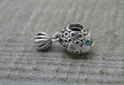 Echt Echt Echt ALE 925 Silber Splish Splash Engel Fisch Charm HH10