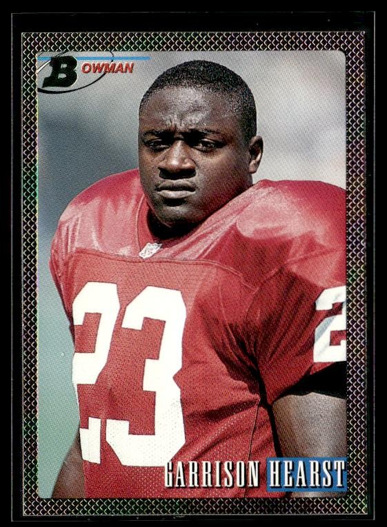 1993 Bowman #20 Garrison Hearst 49ers Cardinals Rookie RC
