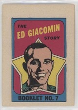 1971-72 O-Pee-Chee Booklet English Ed Giacomin #7 HOF 7sd