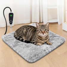Cat Heating Pad 18x18 in with Smart Thermostat Switch and Power Line Protection