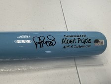 Albert Pujols Signed Marucci Father's Day Game Model Bat Beckett Auth. (CBWM)
