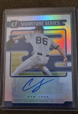 2021 Panini Donruss - Signature Series Clarke Schmidt #SS-CS (AU, RC)