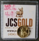 2026 $5 1/10oz Gold American Eagle