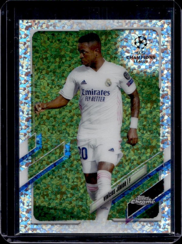 2020-21 Topps Chrome UEFA Vinicius Junior Speckle #89 Real Madrid
