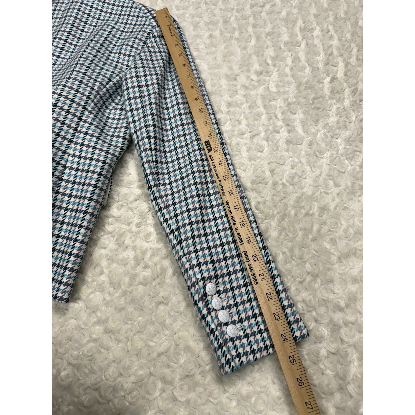 Veronica Beard Houndstooth Blazer Jacket Multi Co… - image 4