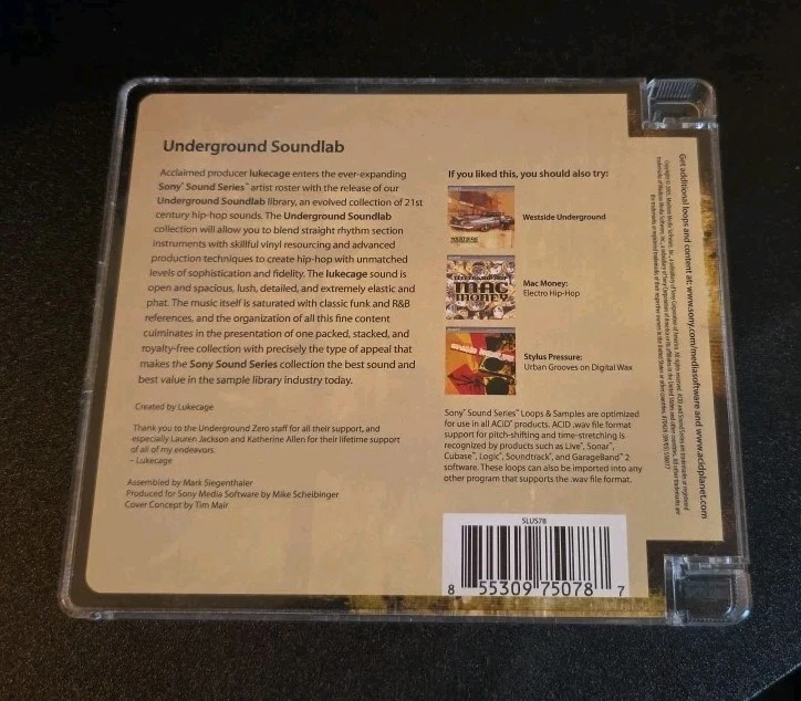 Sony Sound Series Loops & Samples Underground Soundlab - hip hop construction CD - Image 2 of 2