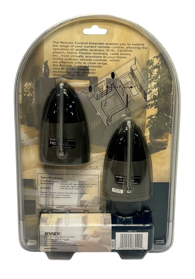 NEW! Jensen IR Remote Control Extender JDSC-IR100A Receiver Transmitter - Sealed - Image 4 of 4