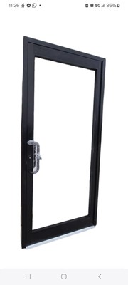 Storeront Door. Dark Bronze. Commercial Aluminum Storefront Door. Glass Door.
