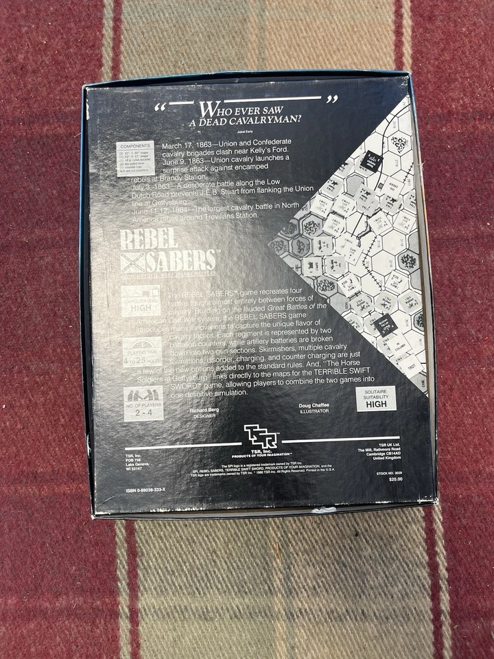 REBEL SABERS SPI/TSR Board Gme. UNPUNCHED and COMPLETE. - Image 4 of 4