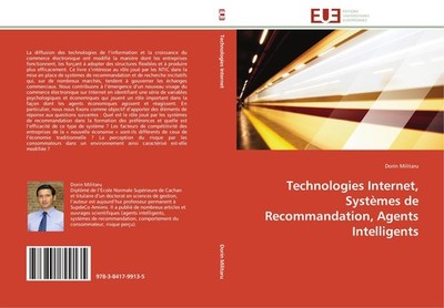Technologies Internet, Systèmes de Recommandation, Agents Intelligents Dorin Mil