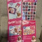4 VINTAGE BARBIE VALENTINE STICKER CARDS, BOXES, & KITS Unopened