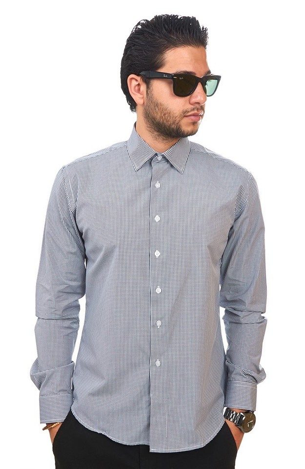 White Contrasting Satiny Placket Shirt Slim Fit | Le 31 | Shop Men's - Foto 13