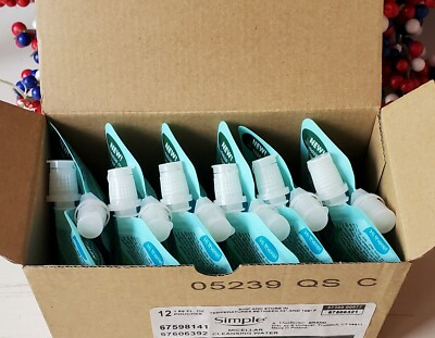 #ad 48 Pouches Of Simple Micellar Cleansing Water Pouches 1.69 floz. Sensitive $55.00