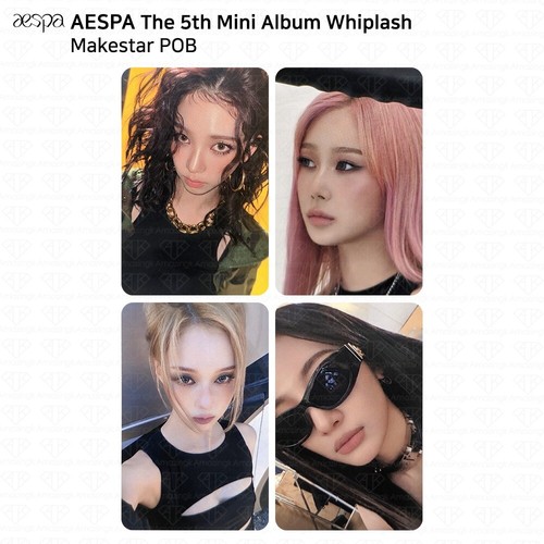 Aespa The 5th Mini Album Whiplash Apple Music Makestar SW Everline POB Photocard - Picture 3 of 38