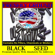 BLACK CUMIN SEED Nigella Sativa Fresh Ground Nutrients V Capsules