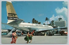 New Intercontinental Golden Fan Jet Aircraft Continental Airlines