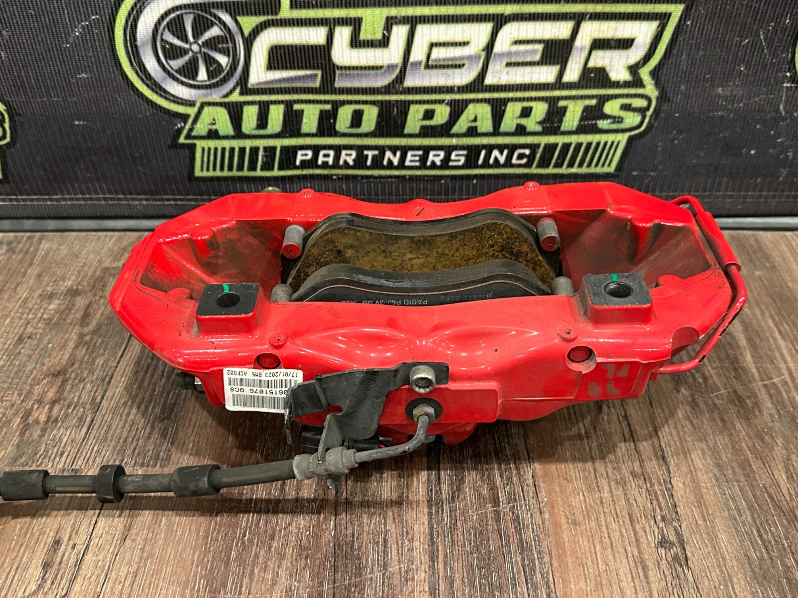 2021 AUDI R8 FRONT LEFT RED CARBON CERAMIC BRAKE CALIPER OEM *MINT CONDITION!*