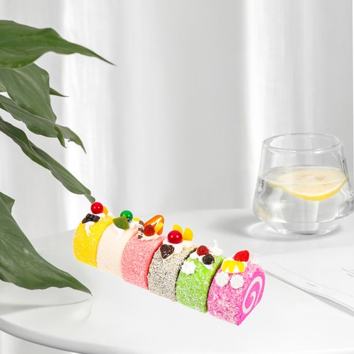 24 PCs simulierte Schweizer Rollen lebensee Kuchenmodelle dekorative kleine - 第 9/12 張圖片