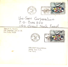 ICAO 20th anniversary 1965. NY Slogan Cancel "Convention on Int. Civil Aviation"