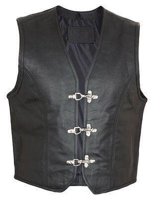 Gilet Da Uomo, In Pelle, Da Motociclista, In Ecopelle, Per - Foto 8