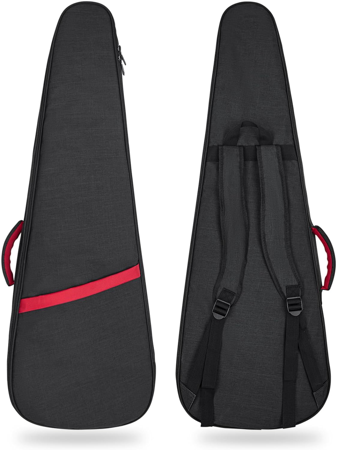 39 Inch Electric Guitar Gig Bag Padded Backpack with Pocket and Strap Black