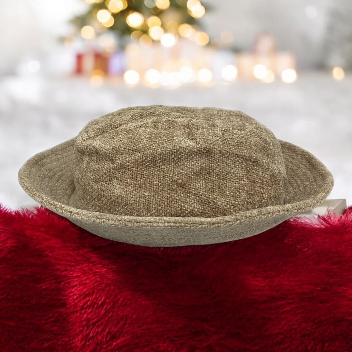 David & Young Plaid Fuzzy Bucket Hat – Cozy Winter Hat, Soft Sherpa Style Plaid Fuzzy Sherpa Bucket Hat – Bold and Simple Boutique main image 4