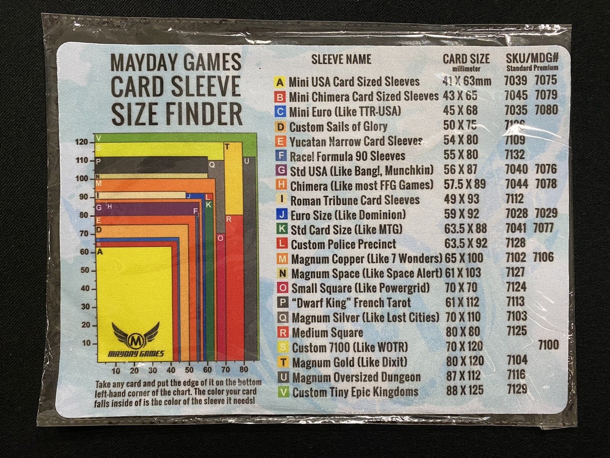 Mayday Games Card Sleeve Size Finder Computer Mouse Pad New Sealed | eBay
