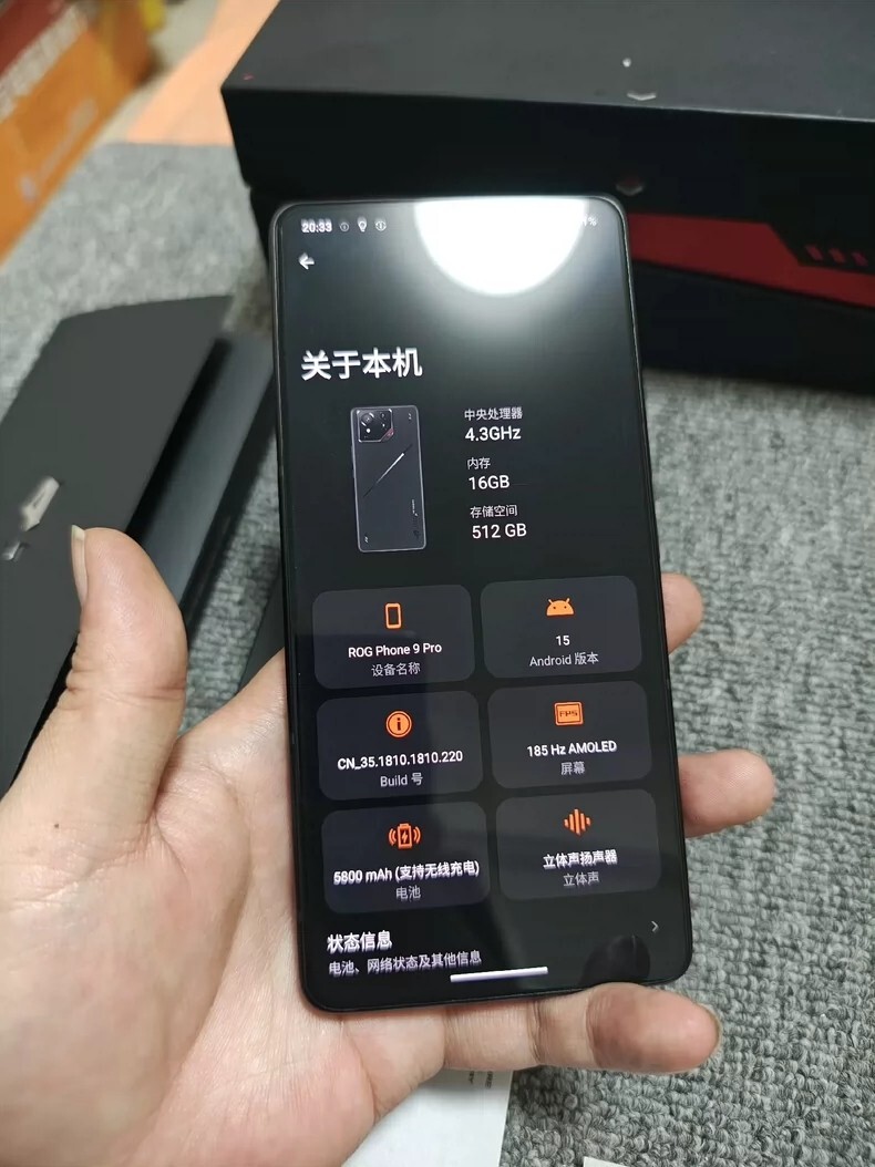 Asus ROG Phone 9 Pro 16+512GB UNLOCKED 5G Esports phone Escellent