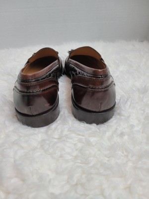 Johnston Murphy Brown Crocodile Print Tassel Loafers Shoes  display picture 3