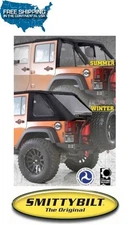 Smittybilt Bowless Combo Top - Black for 07-18 Jeep Wrangler JKU 4 Door 9083235