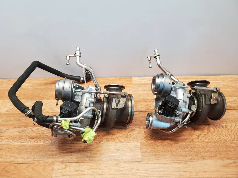✅ 11-12 OEM BMW F01 F02 Alpina B7 B7L Turbocompresor N63 Motor JUEGO PWG 108k Foto 4 de 4