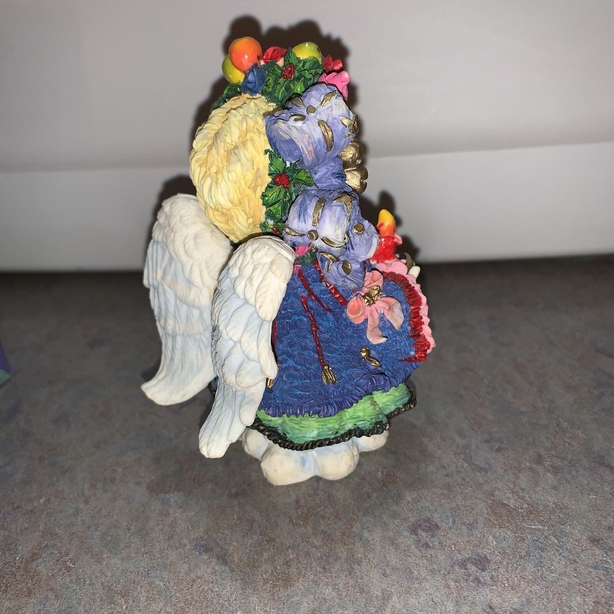 Crinkle Angels 659405 Angel With Candle 1996 Fruit Christmas