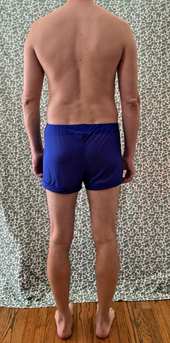 Fever City Men's Blue Size L Euro Sheer Mesh See-Through Gym Lounge Shorts - Picture 8 of 24