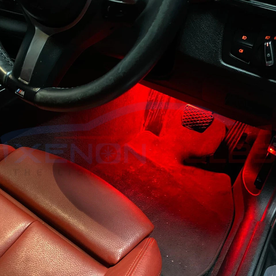2x LED WHITE BLUE RED Footwell Door Courtesy Interior Light F20 F21 F22 F30 F31 - Image 4 of 4