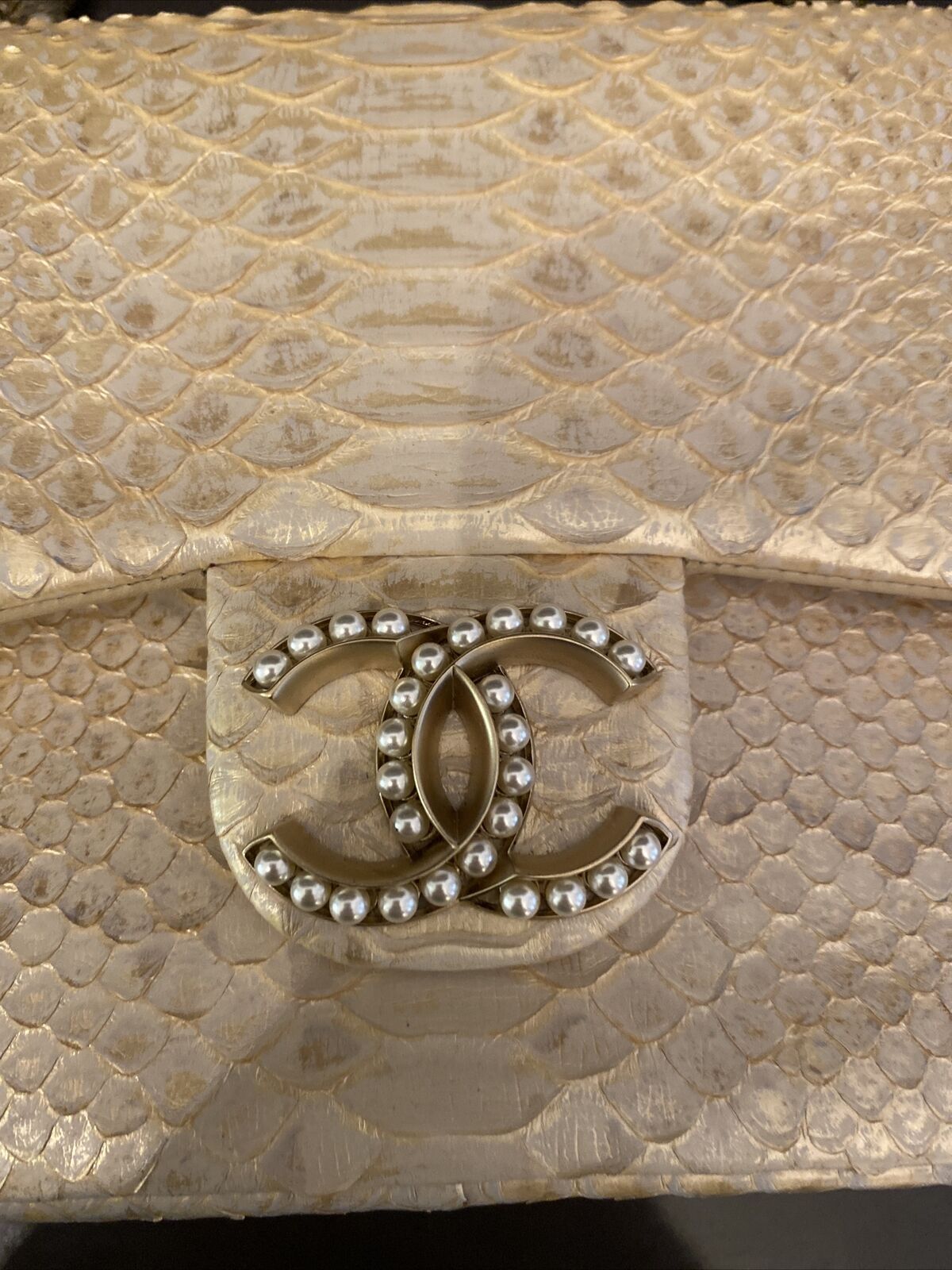 Gold lacquered python luxury bag ⋆ Premier Goldie Handbag