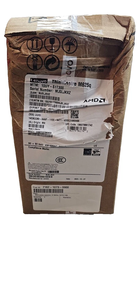Lenovo Thinkcentre M625q AMD A4-9120C 1.60GHz 4GB RAM 128GB SSD No OS 10UYS1T300 - Imagen 4 de 4