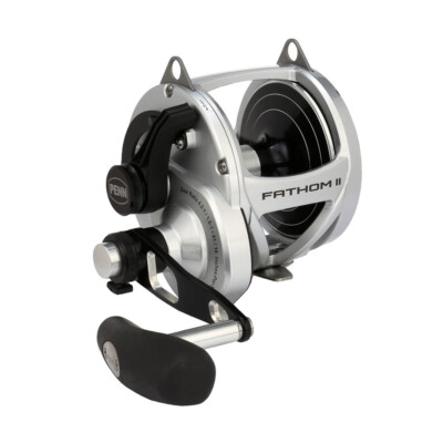 ✽PENN / FATHOM II 25NLD / リール / 右巻き /中古✽ NEW 2022 Model Penn FATHOM II 25 LEVER DRAG 2 Speed Overhead
