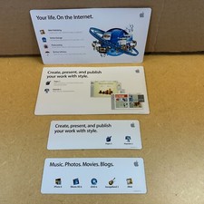 Set of 4 Very Cool Stickers from the 90-ies by Apple Computer / Vintage Internet