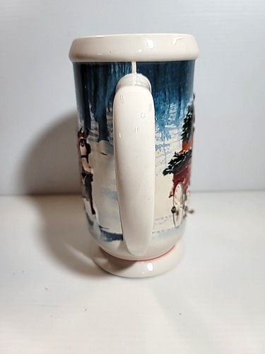 2007 BUDWEISER Holiday Christmas Stein Winter’s Calm - CLYDESDALE Stein Beer Mug - Picture 9 of 13