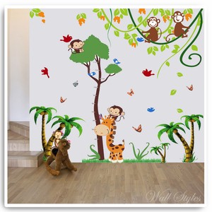 kids animal wall stickers