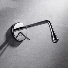 Modern Brass Wall Basin Tap Bathroom Sink Faucet Swivel Spout Bath Single Lever