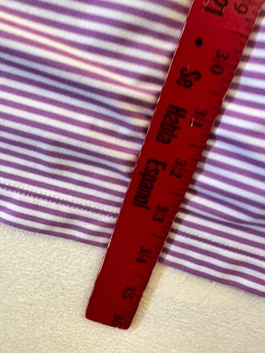 RLX Golf Polo Shirt Mens Pink White Striped XL Belle Haven CC Alexandria VA - Picture 5 of 6