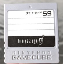 Official Nintendo Gamecube BIOHAZARD 0 Resident Evil Memory Card 59 DOL-008