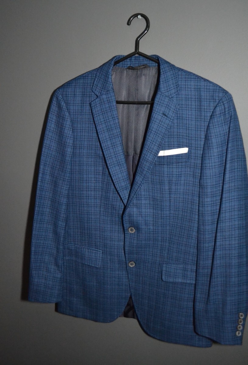 HUGO BOSS ジャケット サイズUS34 大きいサイズ 綿 ブルー 【公式通販】