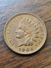 1904 Indian Head Cent Penny – Full Liberty – Nice Eye Appeal – Early U.S. Coin