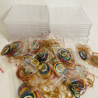 Lot of 20 Standard Geoboards Class Set Includes Bands Math Learning Center