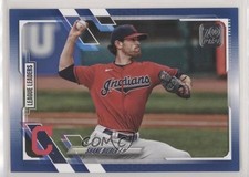 2021 Topps League Leaders Royal Blue Shane Bieber #72 4l3