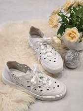 Högl Damen Sneaker Weiß Gr. 39 Premium Sheep Leder Modell 7-10 3640 TOP Zustand