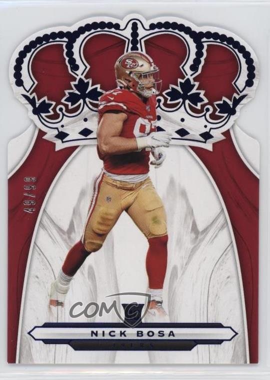 2019 Panini Chronicles Crown Royale Blue 49/99 Nick Bosa #CR-2 6m7
